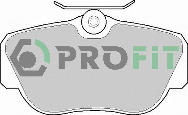 PROFIT Комплект тормозных колодок, дисковый тормоз 5000-0669