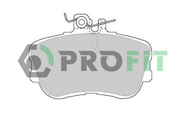 PROFIT Комплект тормозных колодок, дисковый тормоз 5000-0854