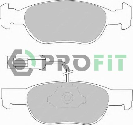 PROFIT Комплект тормозных колодок, дисковый тормоз 5000-1040