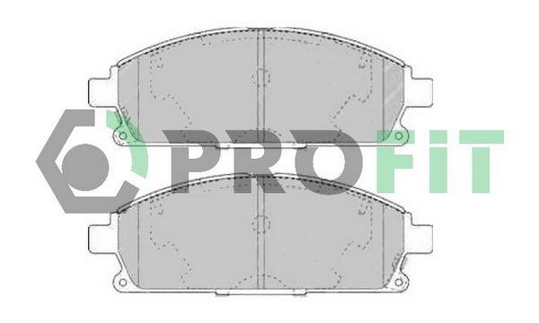 PROFIT Комплект тормозных колодок, дисковый тормоз 5000-1263