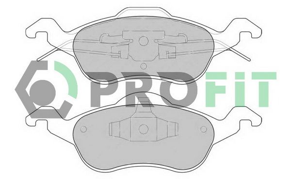 PROFIT Комплект тормозных колодок, дисковый тормоз 5000-1318