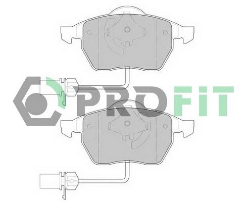 PROFIT Комплект тормозных колодок, дисковый тормоз 5000-1323