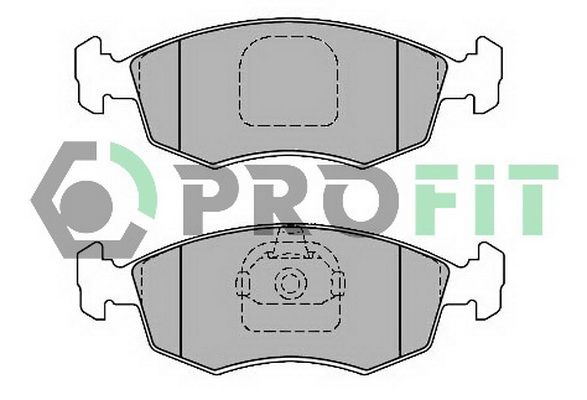 PROFIT Комплект тормозных колодок, дисковый тормоз 5000-1376