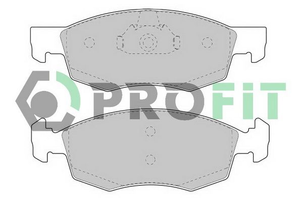 PROFIT Комплект тормозных колодок, дисковый тормоз 5000-1377