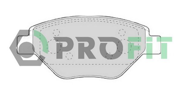 PROFIT Комплект тормозных колодок, дисковый тормоз 5000-1409
