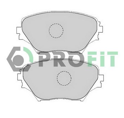 PROFIT Комплект тормозных колодок, дисковый тормоз 5000-1514