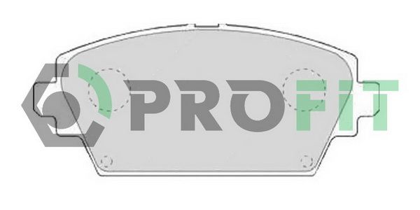 PROFIT Комплект тормозных колодок, дисковый тормоз 5000-1580