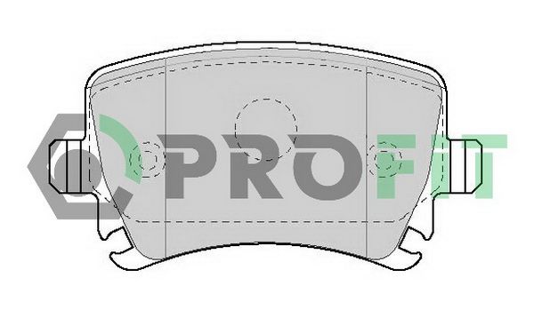 PROFIT Комплект тормозных колодок, дисковый тормоз 5000-1636