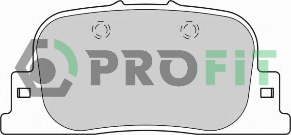 PROFIT Комплект тормозных колодок, дисковый тормоз 5000-1686
