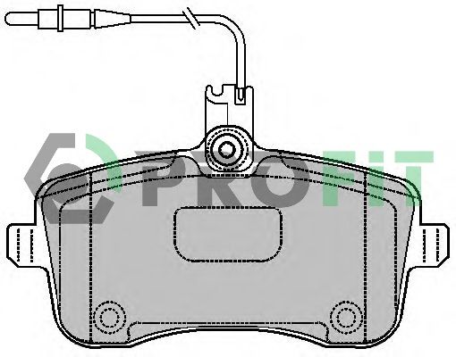 PROFIT Комплект тормозных колодок, дисковый тормоз 5000-1725