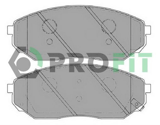 PROFIT Комплект тормозных колодок, дисковый тормоз 5000-1735
