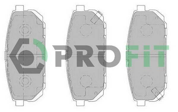 PROFIT Комплект тормозных колодок, дисковый тормоз 5000-1736