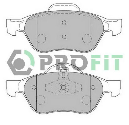 PROFIT Комплект тормозных колодок, дисковый тормоз 5000-1866