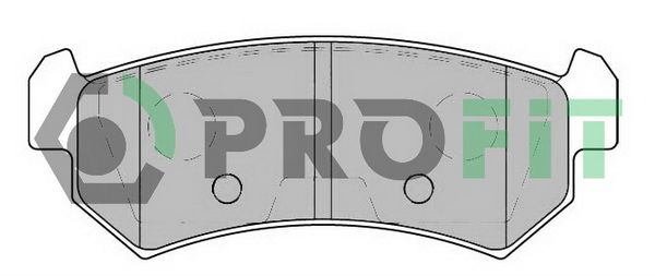 PROFIT Комплект тормозных колодок, дисковый тормоз 5000-1889 C