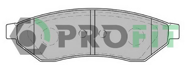 PROFIT Комплект тормозных колодок, дисковый тормоз 5000-1986