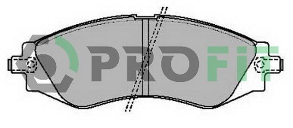 PROFIT Комплект тормозных колодок, дисковый тормоз 5000-2049