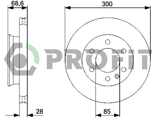 PROFIT Тормозной диск 5010-0310