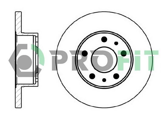 PROFIT Тормозной диск 5010-0758