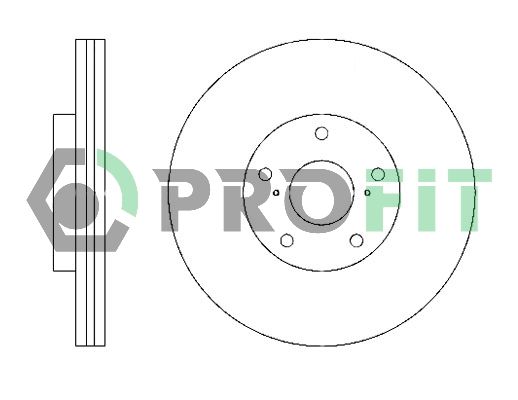 PROFIT Тормозной диск 5010-1446