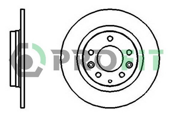 PROFIT Тормозной диск 5010-1500