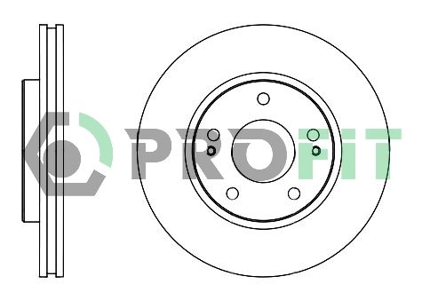 PROFIT Тормозной диск 5010-1599