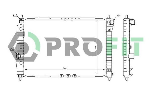 PROFIT Радиатор, охлаждение двигателя PR 1703A1