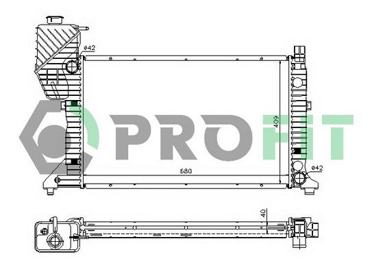 PROFIT Радиатор, охлаждение двигателя PR 3546A2