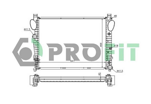 PROFIT Radiaator,mootorijahutus PR 3565A1