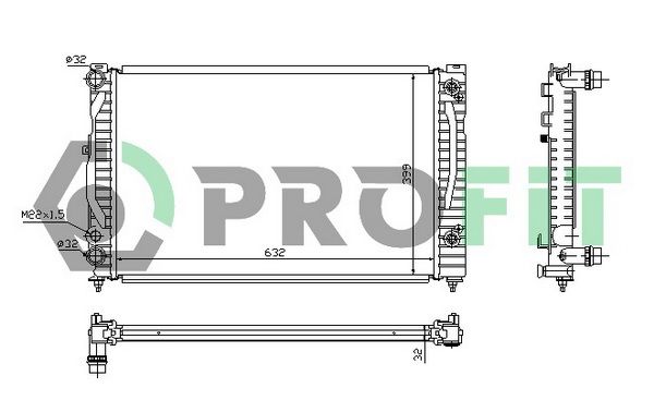 PROFIT Radiaator,mootorijahutus PR 9539A1