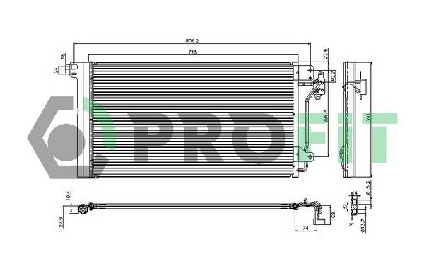 PROFIT Kondensaator,kliimaseade PR 9572C1