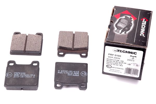 PROTECHNIC Комплект тормозных колодок, дисковый тормоз PRP0100