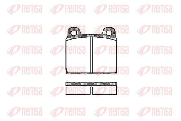 REMSA Комплект тормозных колодок, дисковый тормоз 0002.20