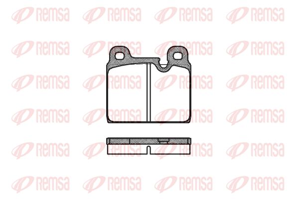 REMSA Комплект тормозных колодок, дисковый тормоз 0002.30