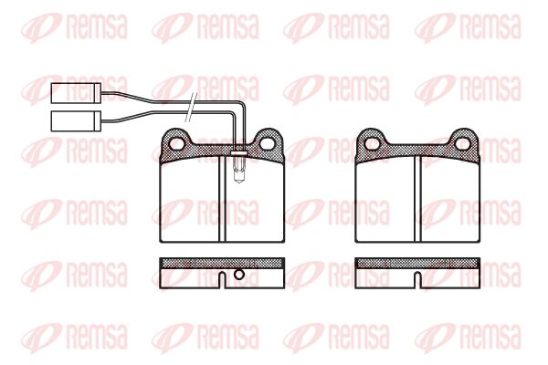 REMSA Комплект тормозных колодок, дисковый тормоз 0006.01
