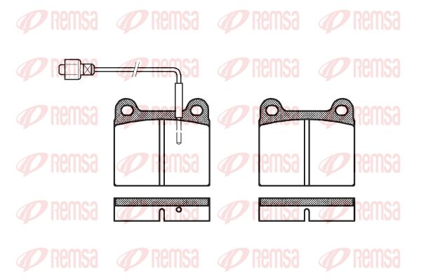 REMSA Комплект тормозных колодок, дисковый тормоз 0006.02