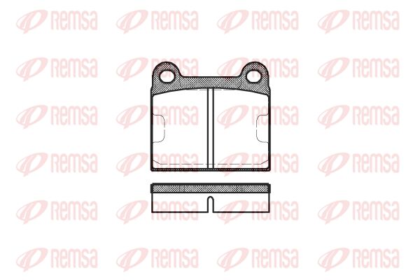 REMSA Комплект тормозных колодок, дисковый тормоз 0006.60