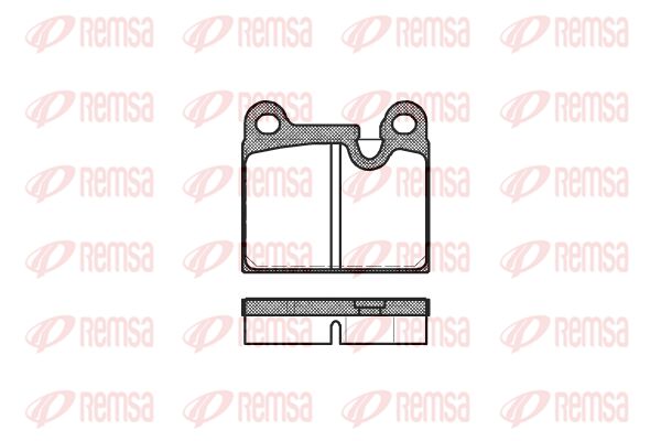 REMSA Комплект тормозных колодок, дисковый тормоз 0006.80
