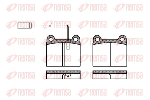 REMSA Комплект тормозных колодок, дисковый тормоз 0006.91