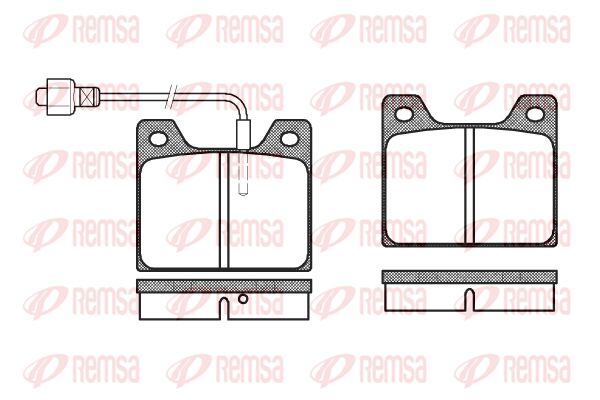 REMSA Комплект тормозных колодок, дисковый тормоз 0013.02