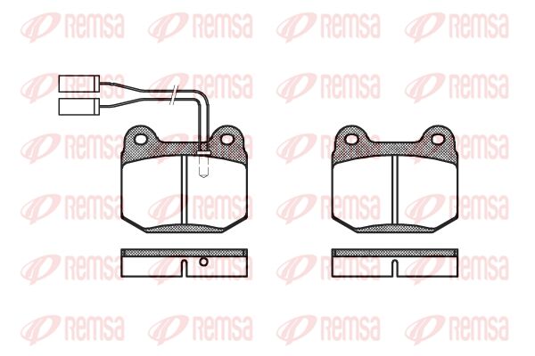 REMSA Комплект тормозных колодок, дисковый тормоз 0014.01