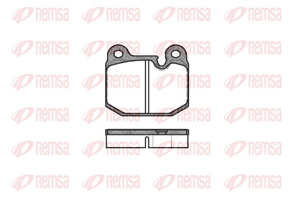REMSA Комплект тормозных колодок, дисковый тормоз 0014.10