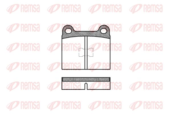 REMSA Комплект тормозных колодок, дисковый тормоз 0017.20