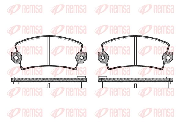 REMSA Комплект тормозных колодок, дисковый тормоз 0021.06