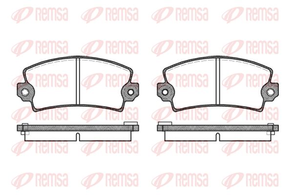 REMSA Комплект тормозных колодок, дисковый тормоз 0021.16