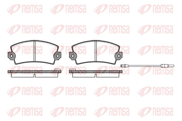 REMSA Комплект тормозных колодок, дисковый тормоз 0021.96