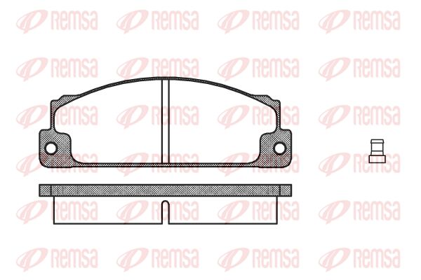 REMSA Комплект тормозных колодок, дисковый тормоз 0022.02