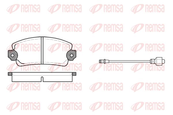 REMSA Комплект тормозных колодок, дисковый тормоз 0025.12