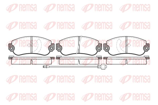 REMSA Комплект тормозных колодок, дисковый тормоз 0031.06