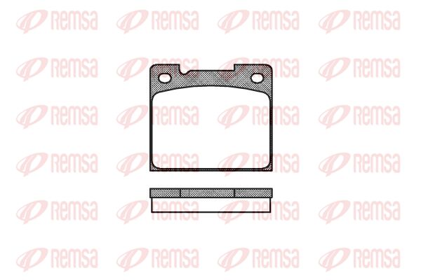 REMSA Комплект тормозных колодок, дисковый тормоз 0039.30