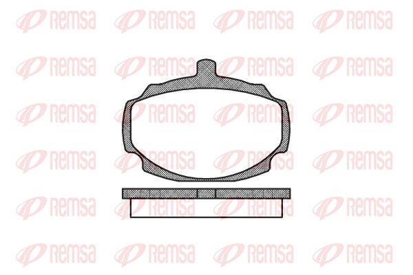 REMSA Комплект тормозных колодок, дисковый тормоз 0049.00